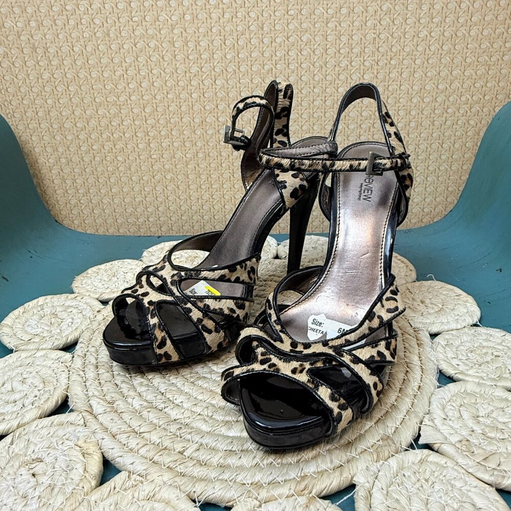 Preview International Leopard Print Platform Heel… - image 1